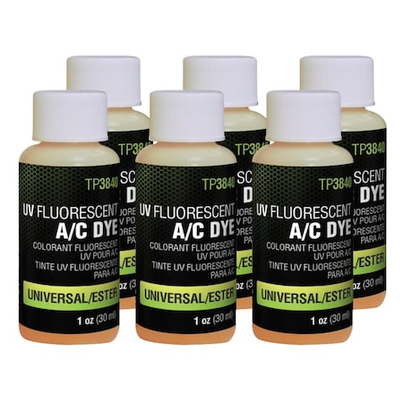 1 Oz Bottles Universal/Ester A/C Dye 6 Pack